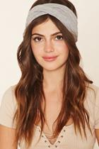 Forever21 Grey Dual Twisted Headwrap