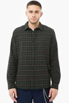Forever21 Flannel Plaid Fitted Shirt