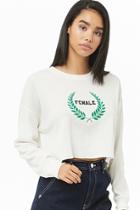 Forever21 Female Graphic Crop Top