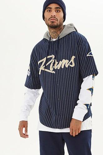 Forever21 Nfl Rams Hooded Fleece Shirt