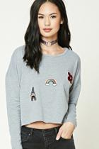 Forever21 Graphic Patch Sweatshirt
