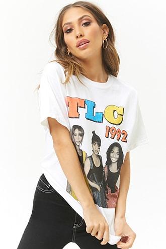 Forever21 Tlc Graphic Drop-shoulder Tee