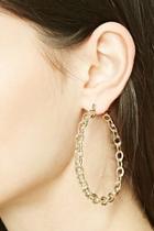 Forever21 Chain Hoop Earrings
