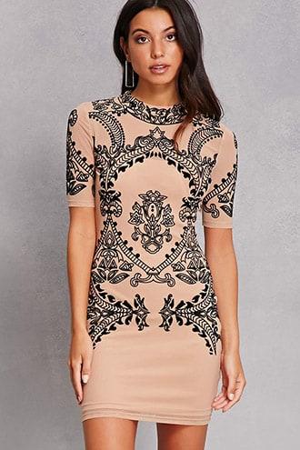 Forever21 Baroque-inspired Mesh Dress