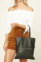 Forever21 Faux Leather Convertible Tote