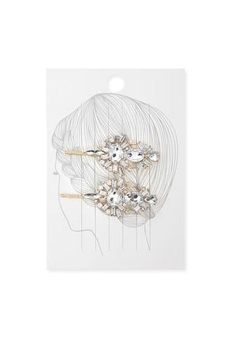 Forever21 Faux Gem & Rhinestone-embellished Bobby Pin Set