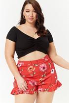 Forever21 Plus Size Floral Print Shorts