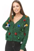 Forever21 Tinsel Christmas Cardigan