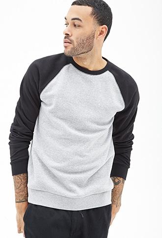 Forever21 Colorblocked Raglan Sweatshirt