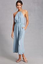 Forever21 Halter Wide-leg Jumpsuit