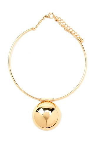 Forever21 Circle Pendant Choker