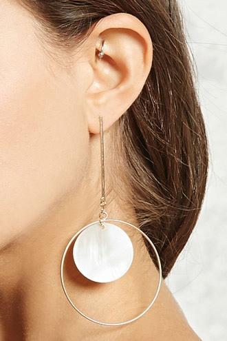 Forever21 Mother Of Pearl Drop Earrings