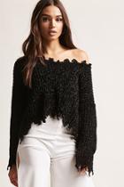 Forever21 Distressed Chenille Sweater