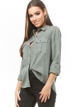 Forever21 Pocket Button-down Shirt