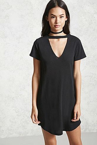 Forever21 Choker Neck T-shirt Dress