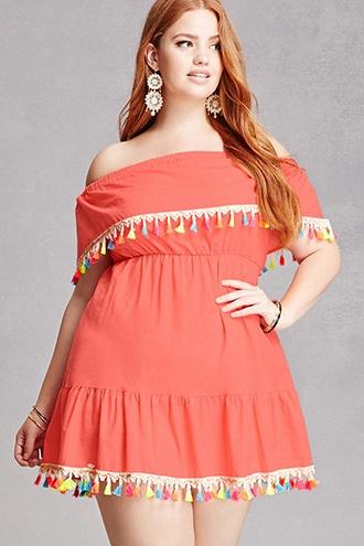 Forever21 Velzera Off-the-shoulder Dress