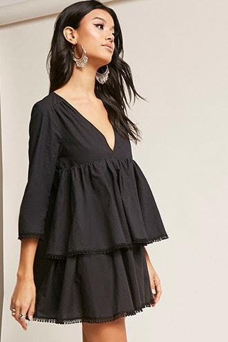 Forever21 Poplin Flounce Top