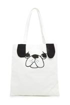 Forever21 Sad Dog Graphic Tote Bag