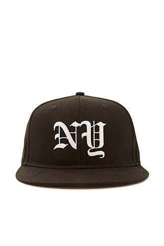 21 Men Black & White Men Ny Snapback Hat