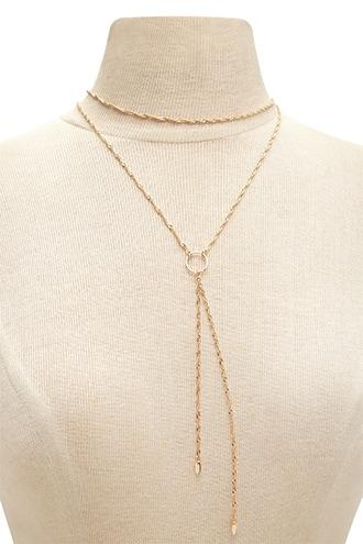 Forever21 Wheat Chain Necklace Set