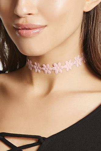 Forever21 Satin Daisy Choker