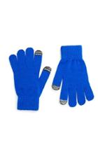 Forever21 Women's  Blue Marled Knit Gloves