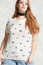 Forever21 Plus Size Butterfly Print Tee