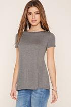 Forever21 Women's  High Slit-back Tee