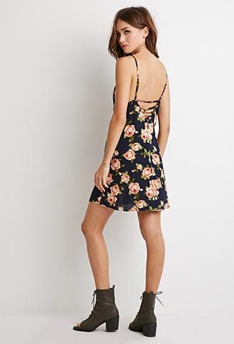 Forever21 Rose Print Cami Dress