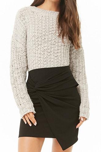 Forever21 Knot-front Mini Skirt