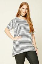 Forever21 Plus Women's  Plus Size Stripe Dolman Top