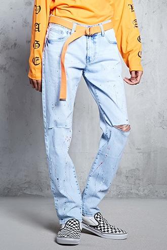 Forever21 Paint Splatter Jeans