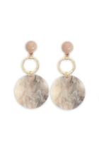 Forever21 Resin Tiered Disc Drop Earrings