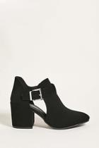 Forever21 Refined Buckle Booties | LookMazing