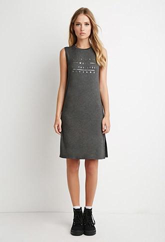 Forever21 Living Well Graphic Dress