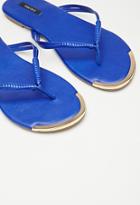 Forever21 Faux Leather Thong Sandal