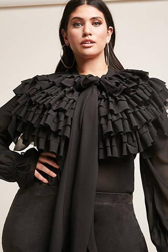 Forever21 Plus Size Eta Ruffle Blouse