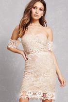 Forever21 Soieblu Off-the-shoulder Mini Dress