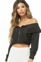 Forever21 Off-the-shoulder Windbreaker