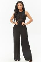 Forever21 Embroidered Lace Jumpsuit