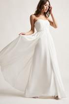 Forever21 Strapless Chiffon Gown