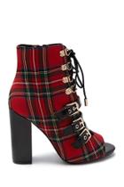 Forever21 Plaid Ankle Boots