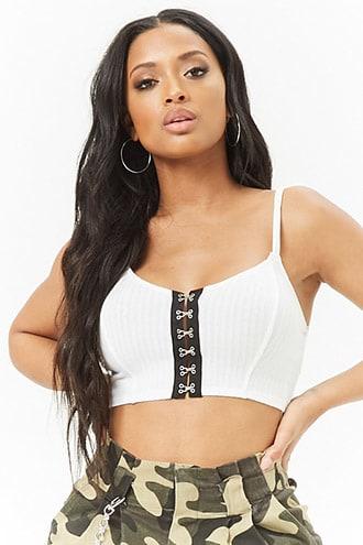 Forever21 Hook-and-eye Crop Cami