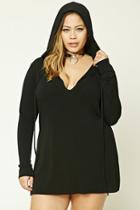 Forever21 Plus Women's  Plus Size Hooded Sweater