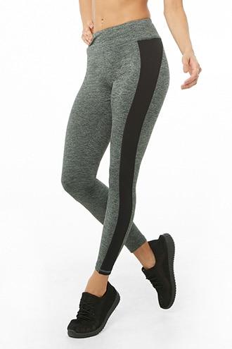 Forever21 Active Marled Ankle Biter Leggings