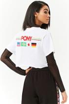 Forever21 Pony Cropped Graphic Tee
