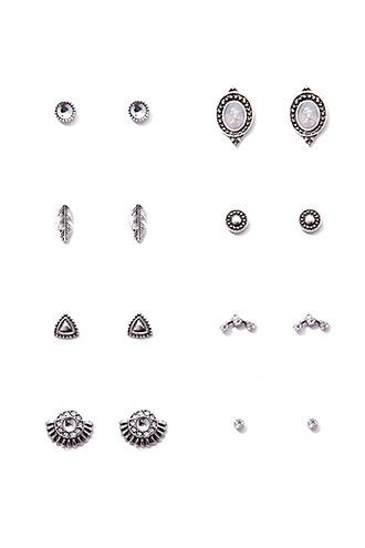 Forever21 Etched Stud Earrings Set