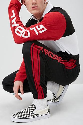 Forever21 Sport Graphic Fleece Joggers