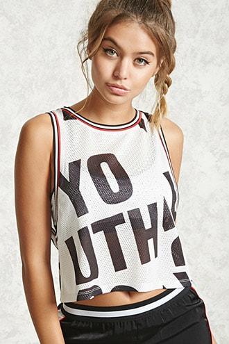 Forever21 Active Youth Graphic Top