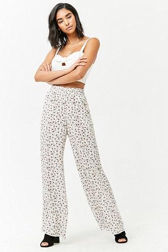 Forever21 Floral Smocked Pants